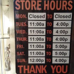 Store hours