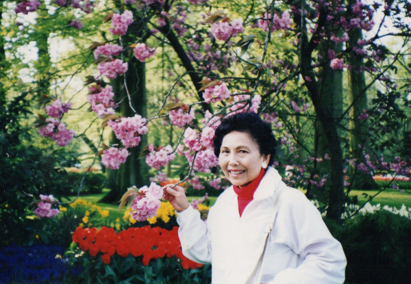 Ella Kikuchi with Cherry Blossoms