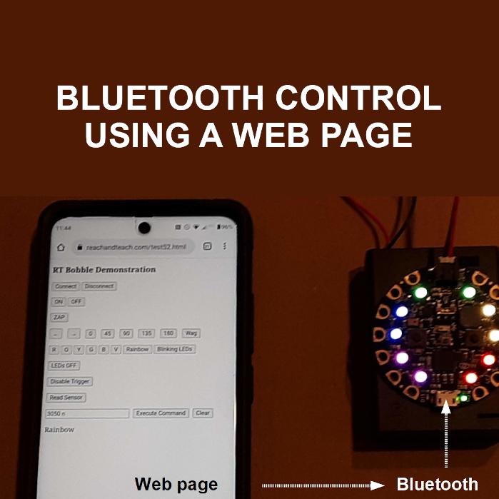 New Instructable: Bluetooth using a web page Bluetooth Control Using A Web Page